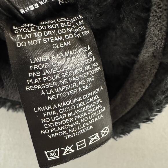 Kuhl Flight Vest Womens Medium Black Full Zip Sherpa Fleece Hidden Hood Jacket - Picture 9 of 11